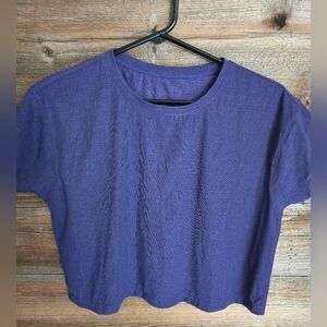 Lululemon Cates Tee Mesh Midnight Orchid Purple Size 6 8